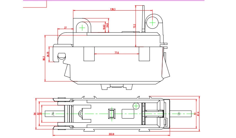 160A Single Phase Pole Mounted Fuse Switch Disconnector For NH fuse Dimensions