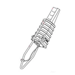 2KN Flame Resistant UV Black Nylon66 Fiberglass Plastic Dead End Tension Clamp For ABC Cable Solution