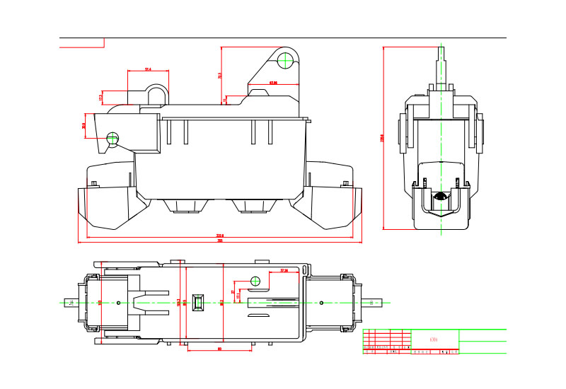 630A Single Phase Pole Mounted Fuse Switch Disconnector Fuse Cutout For NH fuse Dimensions