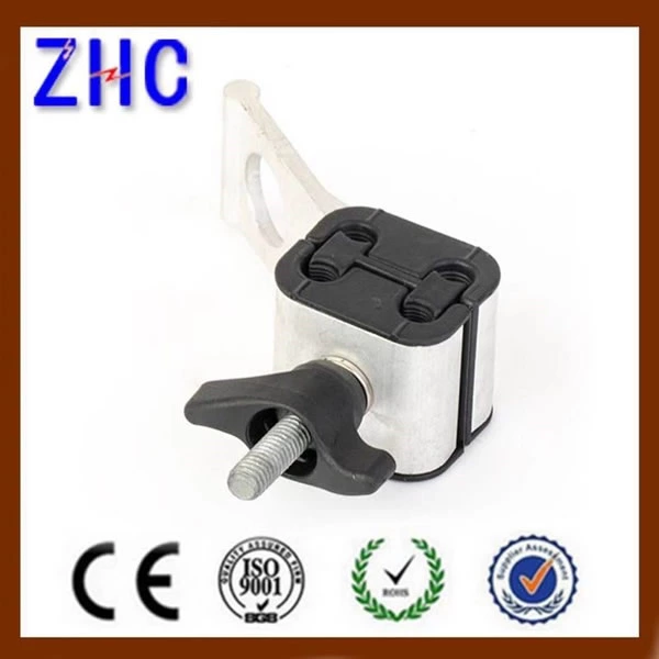 Aluminium Alloy Suspensioning of 2 or 4-core LV ABC cables (service lines) Suspension Clamp with hook