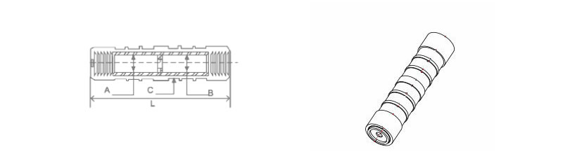 Aluminum Alloy Pre Insulated Compress Joint Sleeve for connect LV insulated overhead phase conductors Dimensions