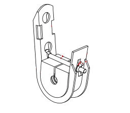 Aluminum PT Suspension Clamp For four cores self-supporting LV-ABC cables to poles