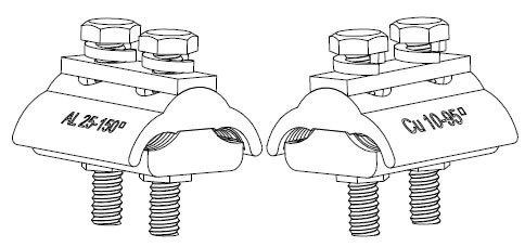 CAPG-B Double Bolts  Copper Aluminum Parallel Groove Clamp
