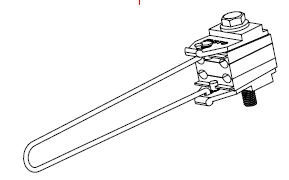 Aluminum stranded wire four core 35mm2 aluminum tension clamp Details Picture1