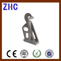 CS1500 FTTH ADSS Fiber Optical Fixation Galvanized Steel Hook Drop Cable Anchor Clamp Bracket For Hanging Clamp