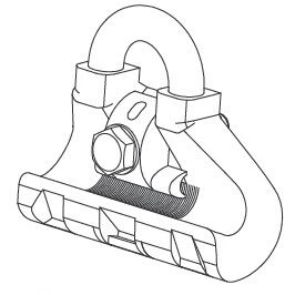 Dielectric Voltage 4kv in Air High Resistant Thermoplastic Suspension Clamp Assembly for ABC Cable 16-95mm2