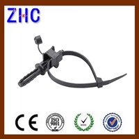 FN-4 Weathproof Black Thermoplastic Wall Fixing Nail Anchor For Overhead Line Insulated Messenger Wire