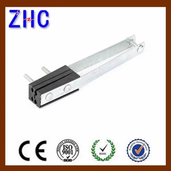 Hot Dip Galvanized Aluminium Alloy Body Four Cores Collecting Strain Clamp 4X50mm2-1