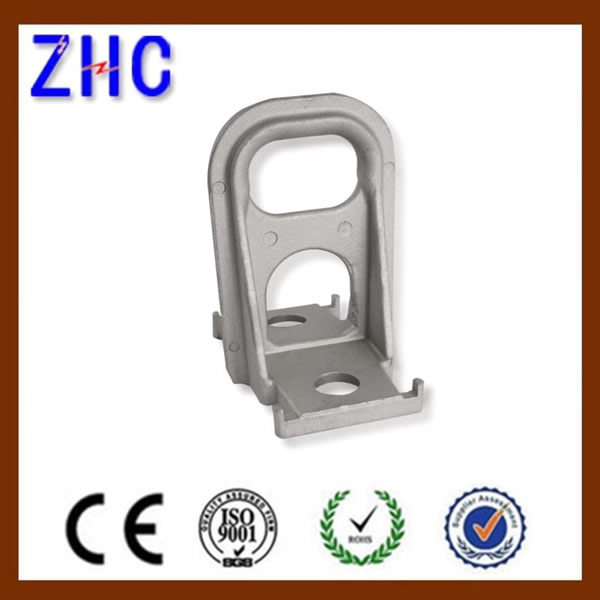 LV Voltage Overhead Line Powerfitting Strain Tension Cable Clamp Aluminum Alloy Hook