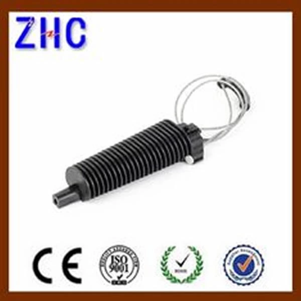 Optical Fiber Cable Accessories ADSS Anchor Tension Clamp Black UV Resistant For LV Voltage Cable line