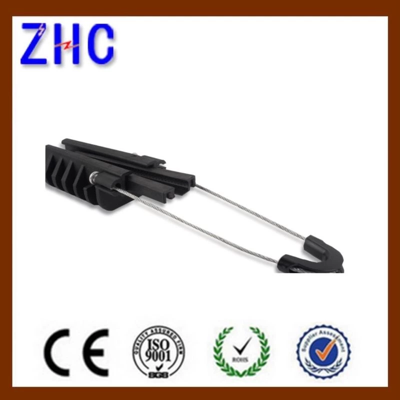 PA500 UV Black Overhead Line Strain Clamp for Insulating Conductor Optical Fiber Cable 16-25mm26