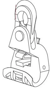 Plastic Suspension Assembly Clamp of LV ABC cables in an insulated messenger wire system(IMWS)
