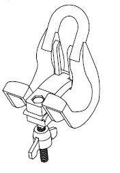 PSP25120 Overhead Line Fiber Glass Reforced Nylon Plastic Anchoring Suspension Clamp For LV Four Cores Aerial Cable