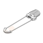 Self Support ABC Service Messenger Assembly Aluminum Body Dead End Clamp For Overhead Line 50mm2 Cable