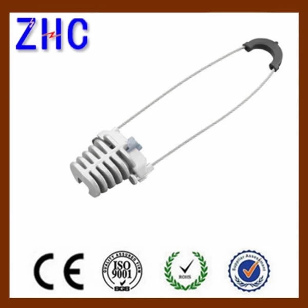 Self Support ABC Service Messenger Assembly Aluminum Body Dead End Clamp For Overhead Line 50mm2 Cable