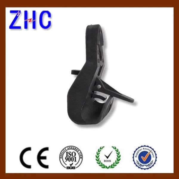 Self-supporting Thermoplastic Suspension Hang Clamp insulated wire on the bracket with maximum angle of 90°4