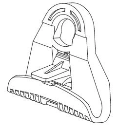 Self-supporting Thermoplastic Suspension Hang Clamp insulated wire on the bracket with maximum angle of 90°