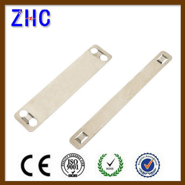 SS304 316 Stainless Steel Cable Strip Marker For Cable