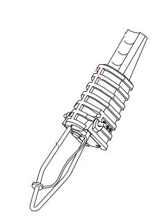 2KN flame retardant UV black Nylon66 glass fiber plastic dead angle tension clamp for ABC cable solutions Other products Photos1