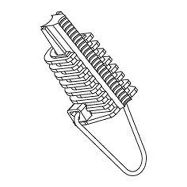 UV Black Flame Resistant Plastic Anchor Tension Clamp 16-25mm2 For Aerial Bundle Cable DCR