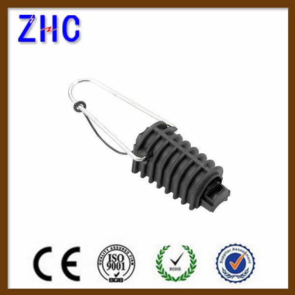 UV Black Flame Resistant Plastic Anchor Tension Clamp 16-25mm2 For Aerial Bundle Cable DCR