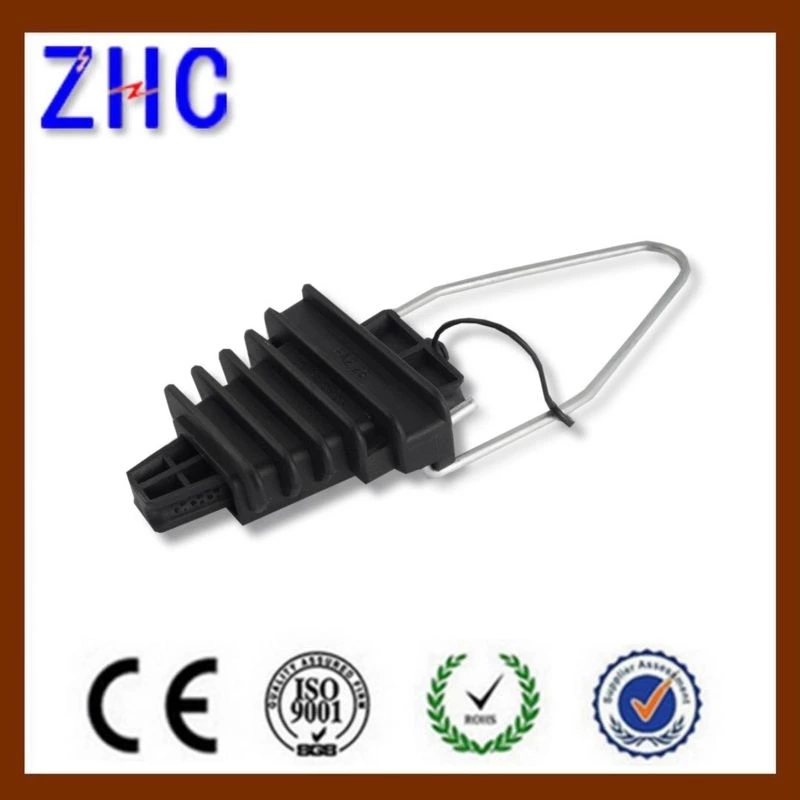 UV Black PA66 Plastic Wedge Type Anchoring Tension Clamp For 2 Core 25mm2 ABC Cable3