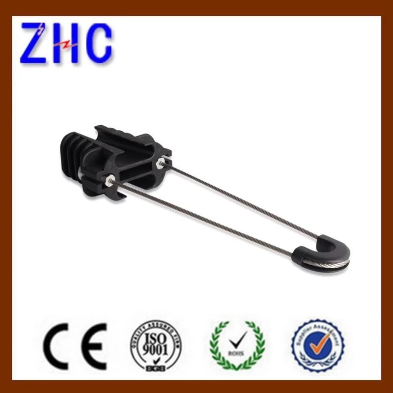 UV Black PA66 Self Support ABC Cable Insulated Plastic Tension Strain Dead End Clamp PA251