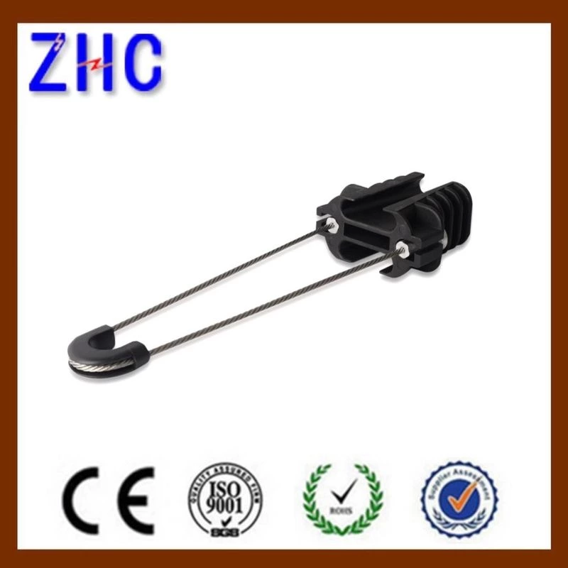 UV Black PA66 Self Support ABC Cable Insulated Plastic Tension Strain Dead End Clamp PA255