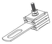 Weather Proof Aluminum Alloy Dead End Clamp For 2 Or 4 Cores ABC Cable Conductor