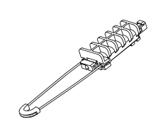 Weather Resistant High Tensible Aluminum Alloy Material Wedge Strain Type Dead End Tension Clamp For Aerial Cable