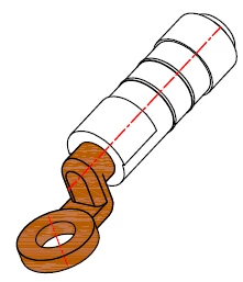 DTL-4 Pre-insulated Crimping Lug for CU or AL Terminal