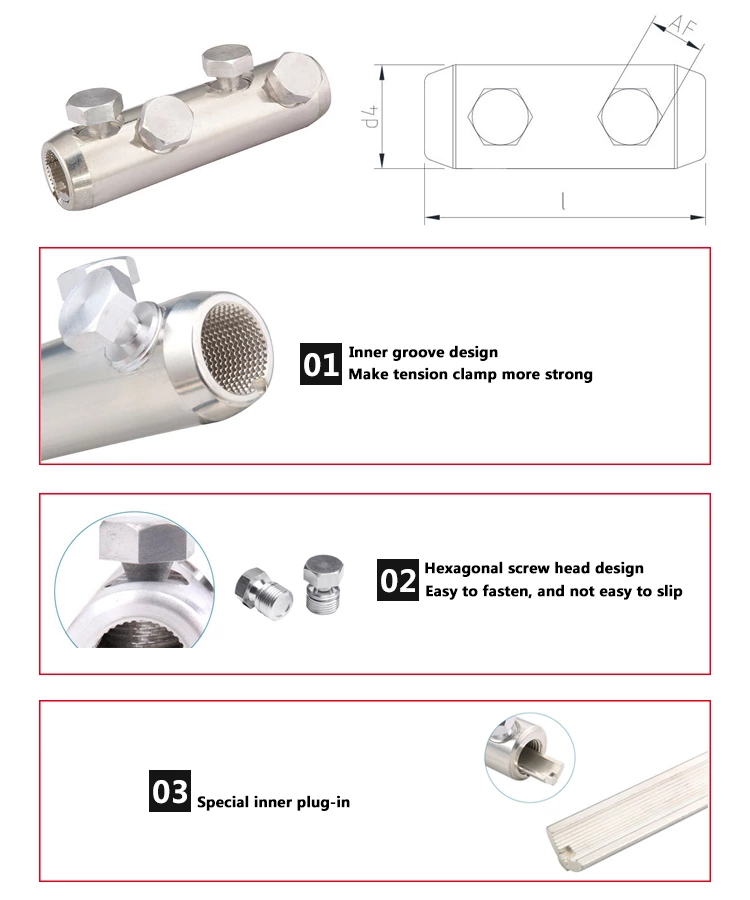 Aluminum Cable Lug with bolt