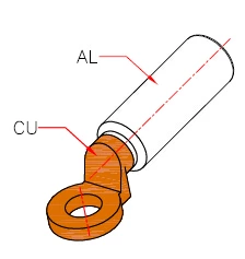DTL-5 Cable Bimetallic Lug