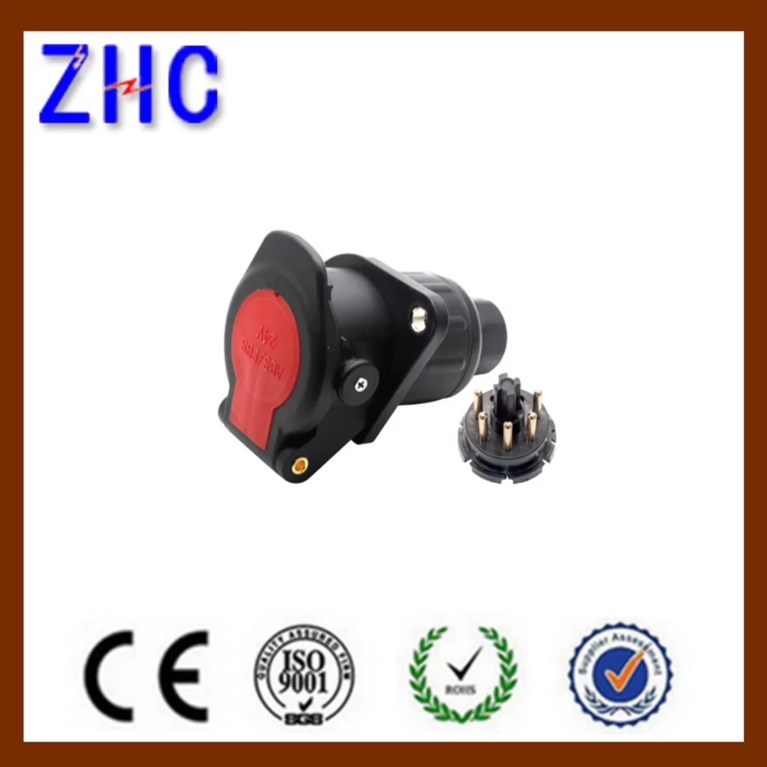 5P 24V female trailer connector ABS EBS