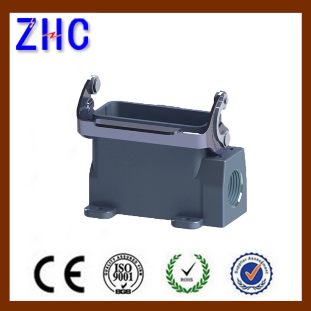 surface mounting housing for heavy duty connector